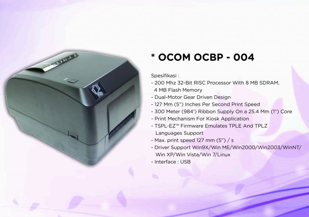 Printer Etiket Barcode OCOM OCBP-004