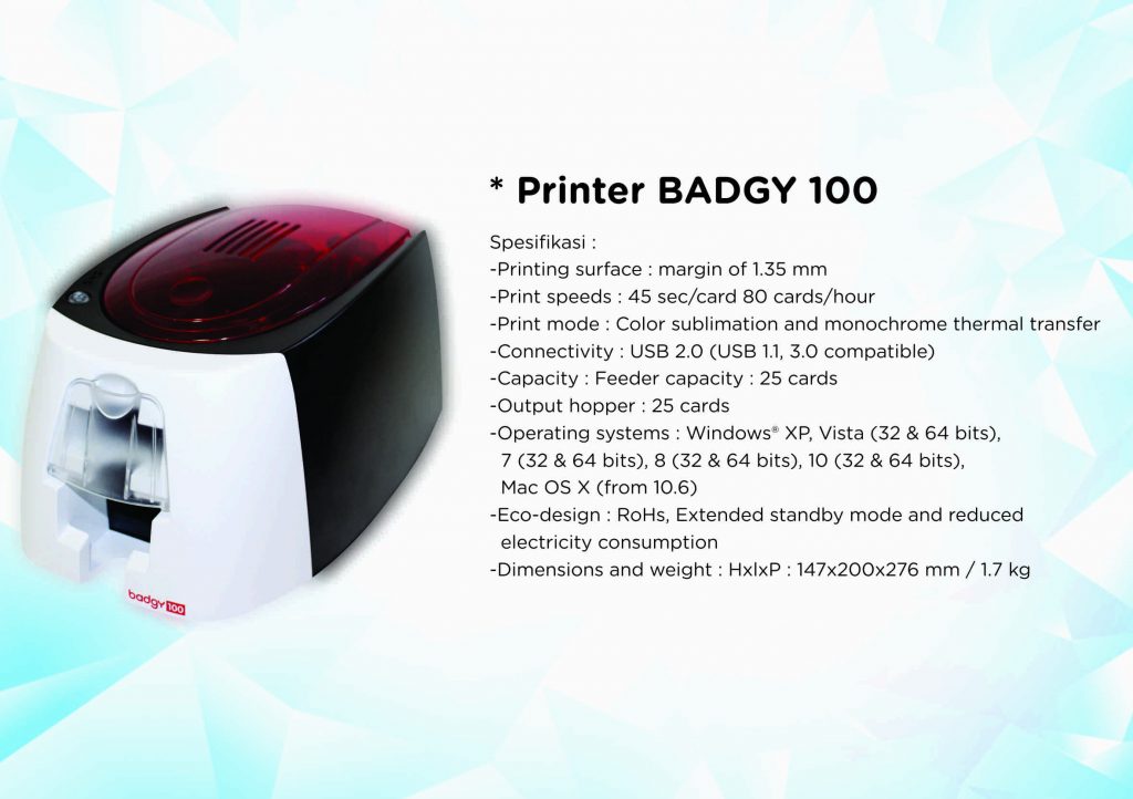 Printer Kartu BADGY 100