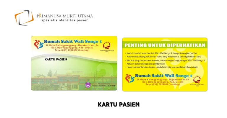 KARTU PASIEN CUSTOM LOGO